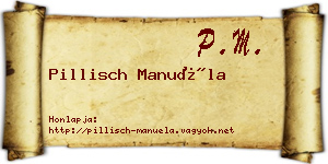 Pillisch Manuéla névjegykártya